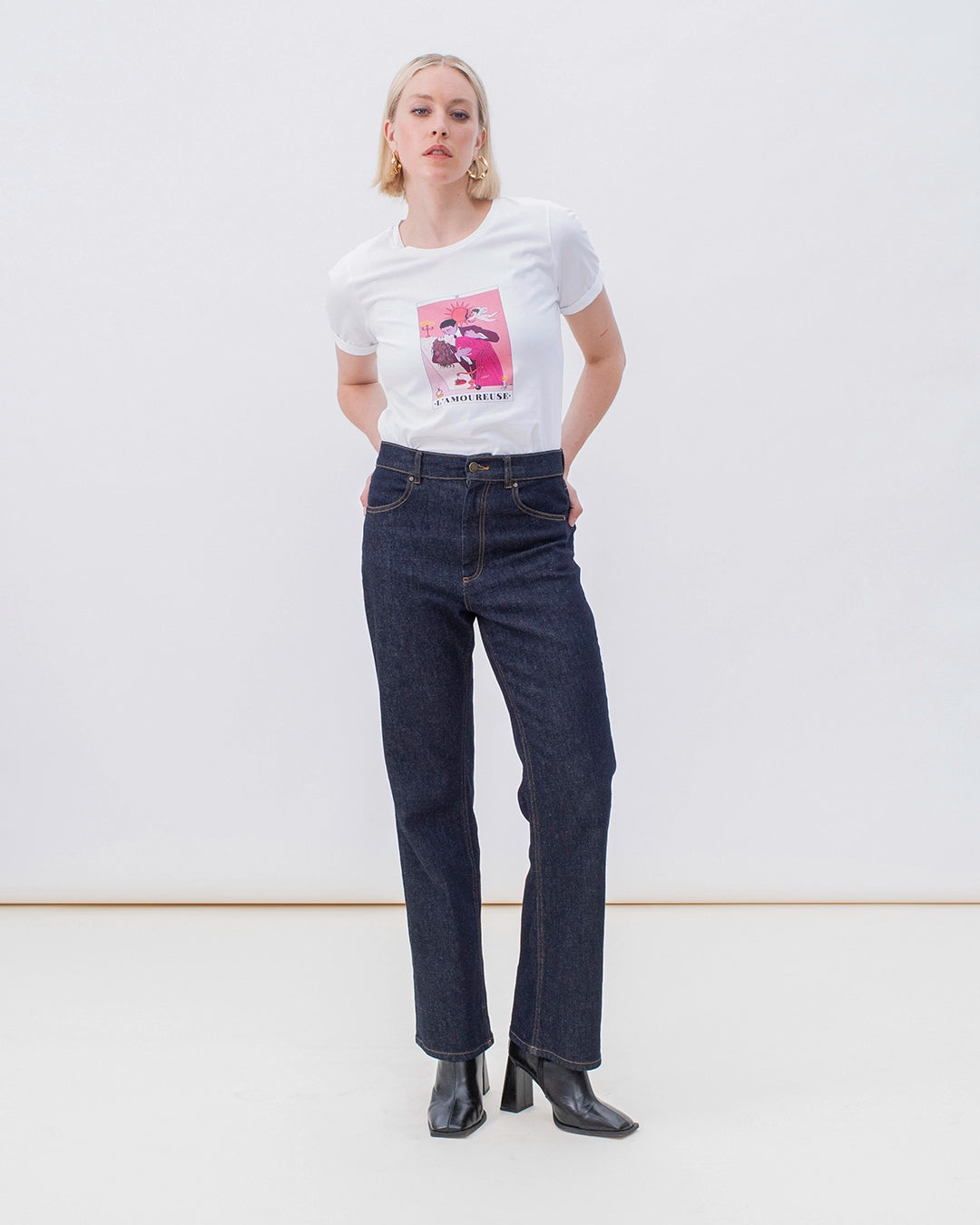 T-SHIRT-TOP-TAROT-ILLUSTRATION-ARTISTE-FRANÇAISE-COTON-MARQUE-FRANÇAISE-DE-TAILLEUR-POUR-FEMME-