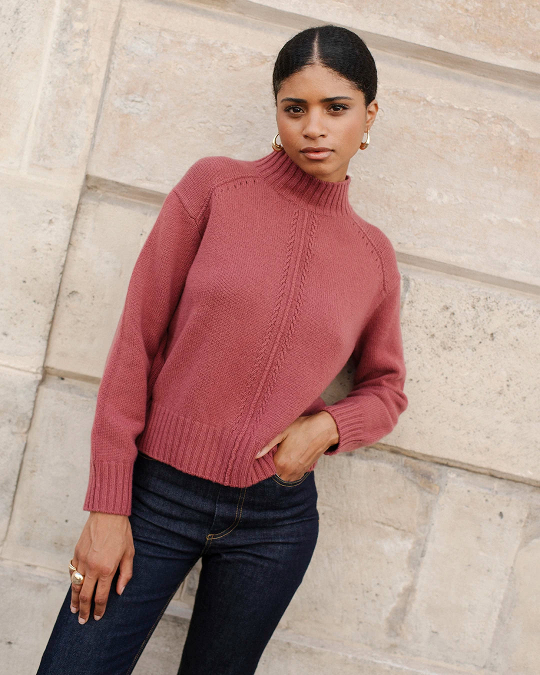 Pull Béthel - Bois de rose